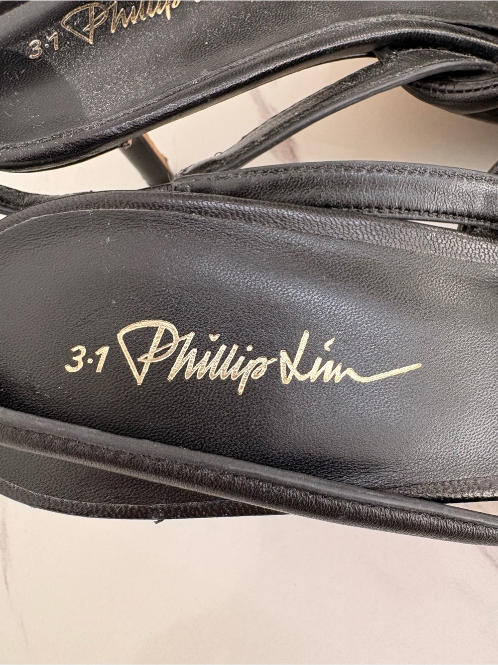 3.1 Phillip Lim Black Knotted Slingback Mules - Picture 2 of 5